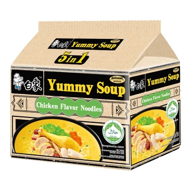 Baixiang Heerlijke Soep Halal Oude Kippennoedelsoep 96g*5