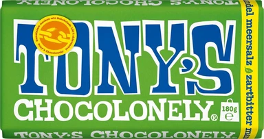 Tony's Chocolonely Almond Sea Salt Vegan Chocolate 180 g