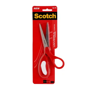 Scotch Universal Scissors 18cm Red