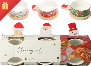 Koopman Servies Kerst 6-delig