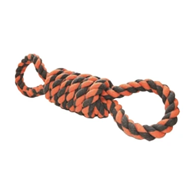 HAPPY PET Nuts for Knots Jouet à tirer pour grands chiens gris/orange - 55 cm