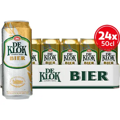 De Klok bier 24 x 500 ml