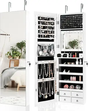 Costway Multipurpose Storage Cabinet with 4 Drawers-White