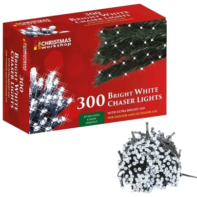 Christmas Workshop 300 LED White Chaser Lights