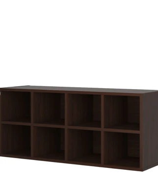 Galano Nice 8-Würfel Schuhschrank - L 91,44 x B 29,49 x H 40,64 cm, für Schlafzimmer und Wohnzimmer - Farbe Braun