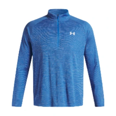 Under Armour Tech Textured Men's 1/2 Zip - Blue Atlantis