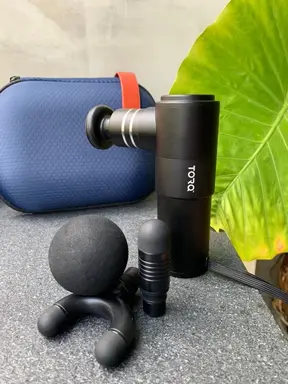 Torq Professionele aluminium sportmassagegun - Mini + reisetui