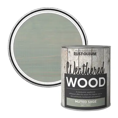 RUST-OLEUM WEATHERED WOOD FINISH MUTED SAGE 750ML