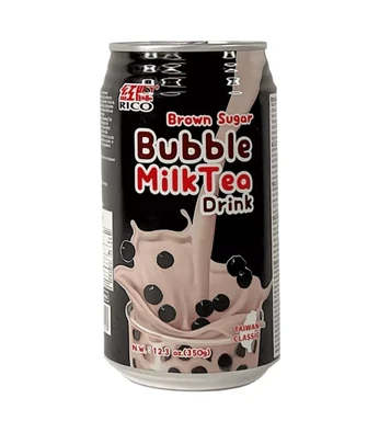 RICO Bubble tea au lait saveur brown sugar - 350 ml