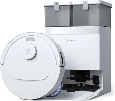 ECOVACS DEEBOT T30C Pro Omni GEN 2 robotstofzuiger met dweilfunctie, 15.400 Pa zuigkracht, automatisch leegstation, drogen met warme lucht, 200 min batterijduur, ideaal voor dierenharen en tapijten (T30C PRO-iteratie)