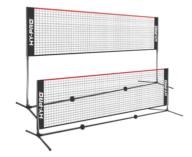 Hy-Pro Multi-Sport Net Adjustable Height 3x0.9-1.55m Badminton, Handball, Pickleball, Tennis, Volleyball