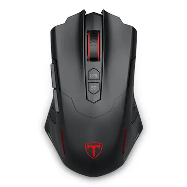 ET PC400 Wireless Gaming Mouse with 8000 DPI, 2.4G & Bluetooth Dual Mode Connection - Ergonomic Design, 7 Programmable Buttons, RGB backlighting, Precision Sensor for PC and Gaming