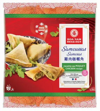 HOA NAM Samoussas au poulet surgelés - 20 pièces, 1,1 kg