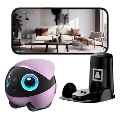 ENABOT EBO Air 2 Plus Begleitroboter (Nebulapaars), Personaliseerde Uiterlijk, Huisdierbegleitung, HD-Bewaking