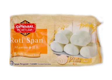 Oriental Fortune Plain Mantou Buns - 360g Pack