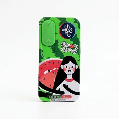 Xiaohaqi Zuckerfreie Minze mit Wassermelonengeschmack 22 g