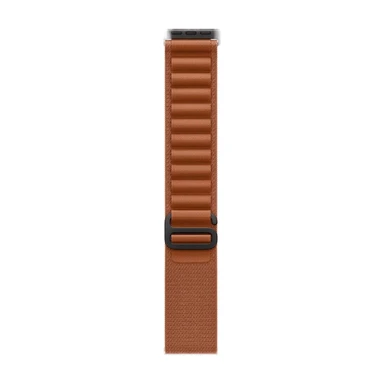 Apple Watch Alpine Loop - Terrakotta (49mm, Schwarzes Titan, L)