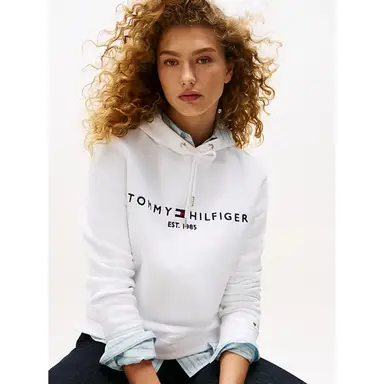 HERITAGE HILFIGER HOODIE LS Dames Wit XXXL