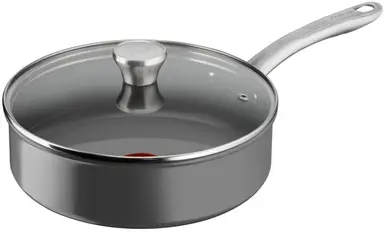 Tefal Renew+ Hapjespan - Ø24 cm - Met Deksel - Keramisch - PFAS-vrij - Geschikt voor Inductie