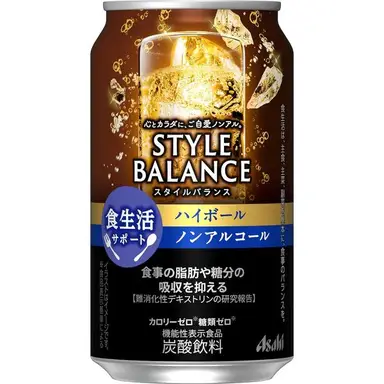 Asahi Style Sparkling Drink Highball Whiskey Flavour 350ml