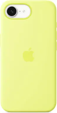 Apple iPhone 16e Silicone Case – Neon Yellow