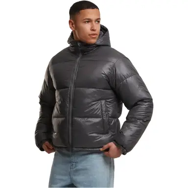 Urban Classics Shiny Puffer Jacket With Hood Winter Jackets/Coats magnet L