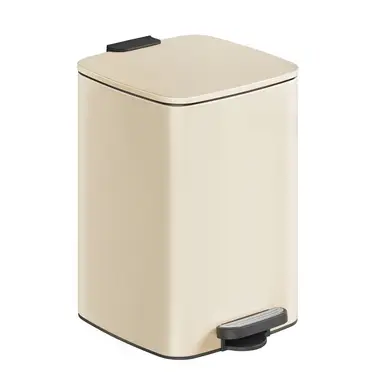 SONGMICSHOME  20L Trash Can, Kitchen Garbage Can, Soft Close and Stays Open, Sand Beige