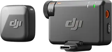 DJI Mic Mini (1 Sender + 1 Empfänger), Ultraleicht, Detailreiches Audio, Geräuschunterdrückung, Autom. Begrenzung, Wireless Mikrofon für Kamera/iPhone/Android, Vlog, Streaming, 400 m Übertragung
