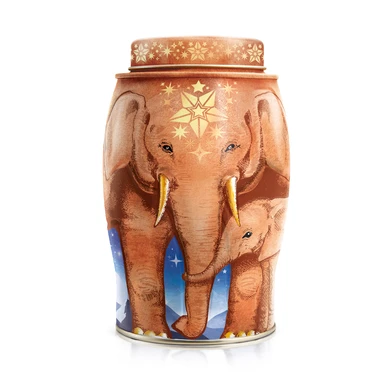 Large Elephant Starlight Christmas containing 40 English Breakfast Teabags