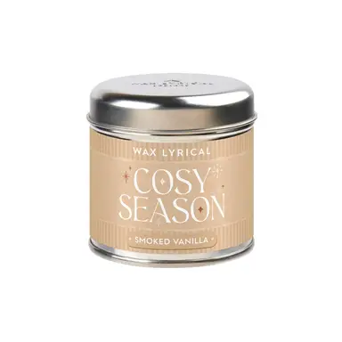 Wax Lyrical Candle Cosy Season Smoked Vanilla Tin 235g