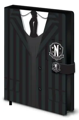 Wednesday Uniform A5 Premium Notebook  Clasp