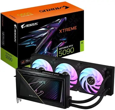 Carte Graphique GIGABYTE AORUS GeForce RTX 5090 32 Go GDDR7, PCIe x16 - GV-N5090AORUSX W-32GD