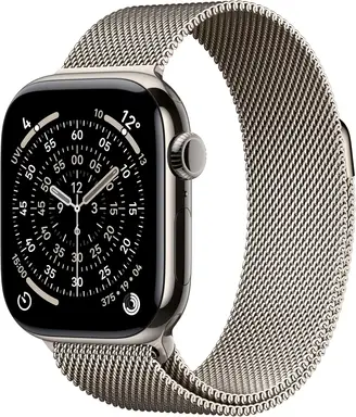 Apple Watch Series 11 GPS + Cellular 46mm Natural Titanium Case with Natural Milanese Loop - M/L
