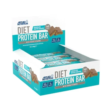 Applied Nutrition DIET Protein Bar Chocolate Salted Caramel - 12 X 45g