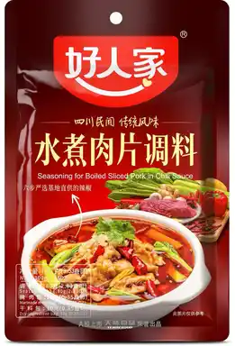 Hao Ren Jia Boiled Pork Slices Seasoning, 100g