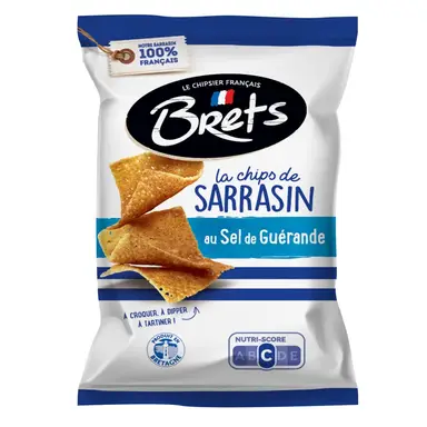 Brets Chips de sarrasin au sel de Guérande - 120 g