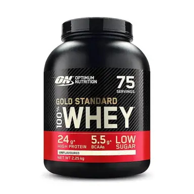 Optimum Nutrition Gold Standard 100% Whey 2.22kg Unflavoured