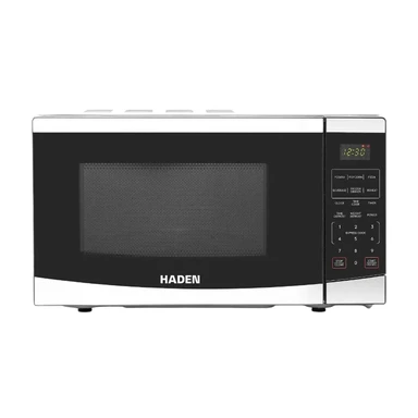 Haden Stainless Steel Solo Microwave - 20L, 800W, Digital Controls, 11 Power Levels, Auto Defrost & Child Lock, Easy Clean Interior, 212528