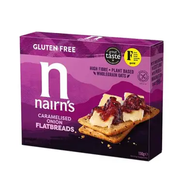 Nairn's Gluten Free Caramelised Onion Flatbreads 150g