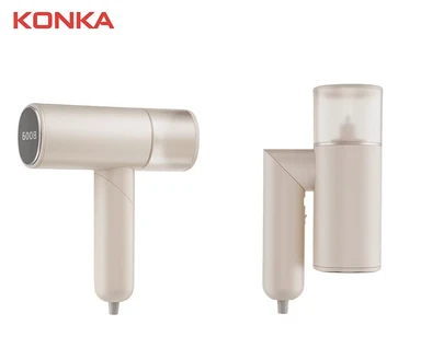 KONKA Faltbarer Kleiderdampfbügeleisen, 1000W Dampfbügeln, 30s Schnellheizung, 150ml Wassertank, Kompakt & Leicht, Reisegeeignet - Rosa