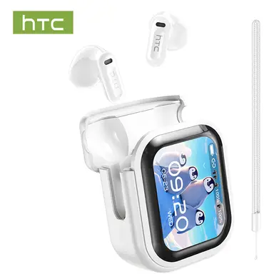 HTC NE20 Wireless Bluetooth 6.0 AI Language Translation Earphones LED Display, High Fidelity Waterproof Wireless Earphones, TWS Touch Control Earbuds, Suitable for Office, Sports, Study, and Audio Calls | Built-in Microphone | Earphones