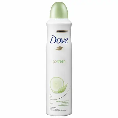 Dove Body Spray Anti-transpirant/Deodorant Komkommer & Groene Thee 250ml/8.5oz