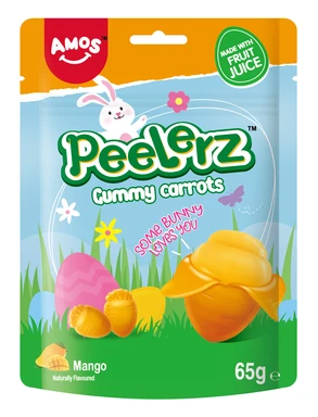 Amos Peelerz Gummy Carrots 65g