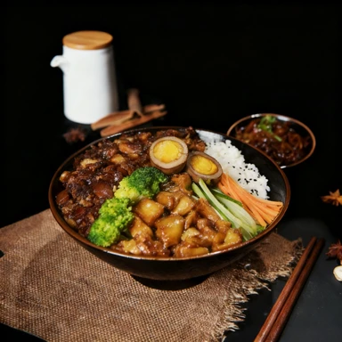 La wei ju de porc braisé à la taïwanaise (sans riz)