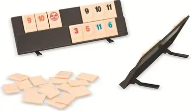 Jumbo Games Original Rummikub Compact in Metal Tin - the classic among social games for on the go for adults and children from 7 years.