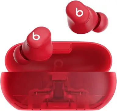 Beats Solo Buds - True Wireless Earbuds - Transparent Red