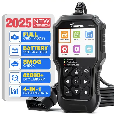 VDIAGTOOL VD30 Pro OBD2 Diagnostic Device, Car Diagnostic Tool for All Vehicles, EOBD Engine Reader Car with Reset, Universal Car OBD Scanner Adapter, Error Reader for All OBD-ii Cars