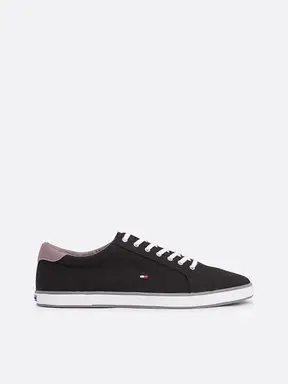 Tommy Hilfiger flag canvas-sneakers - zwart 40