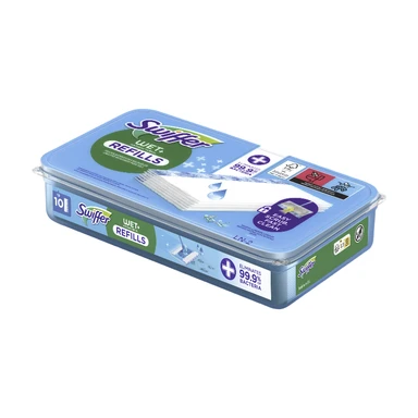 Lingettes Humides SWIFFER X10 Antibactériennes Parfum Citron