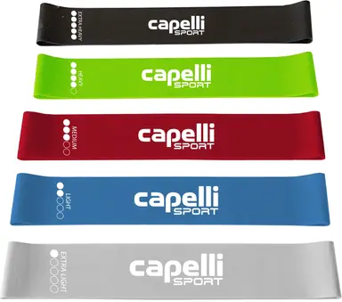 5PK Mini Bande de Résistance en Boucle 5cm de Large*circonférence 60cm   Bandes de Résistance pour le Fitness， Bandes Élastiques d'Exercice pour la Rééducation Physique， le Yoga， le Pilates et les Entraînements à Domicile， Bandes de Force pour les Fessiers et les Jambes